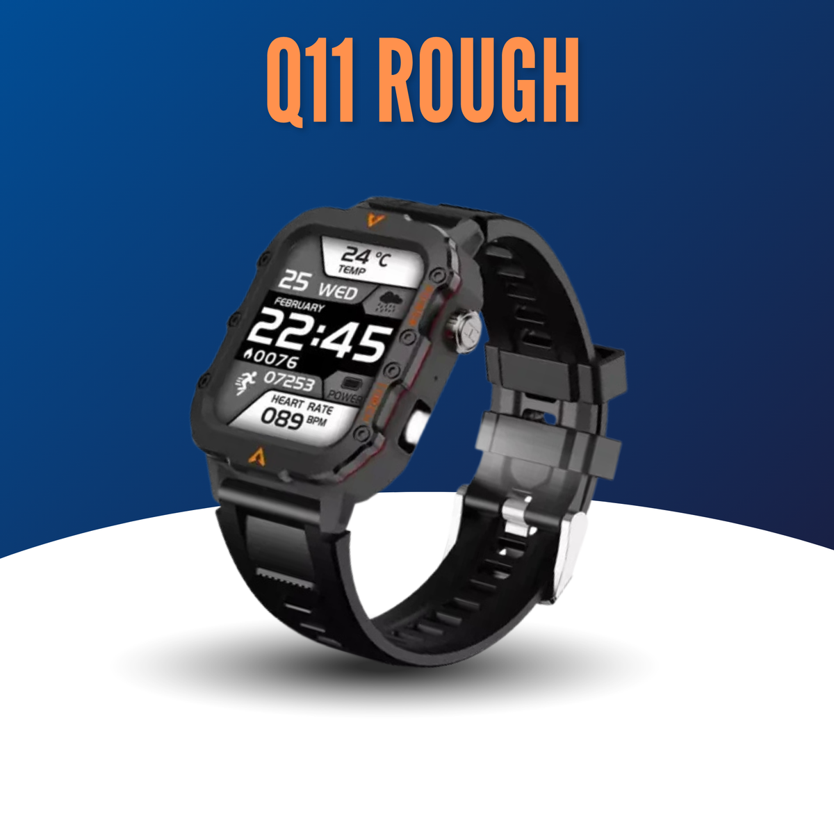 Q11 Rough Smart Watch LED Flashlight