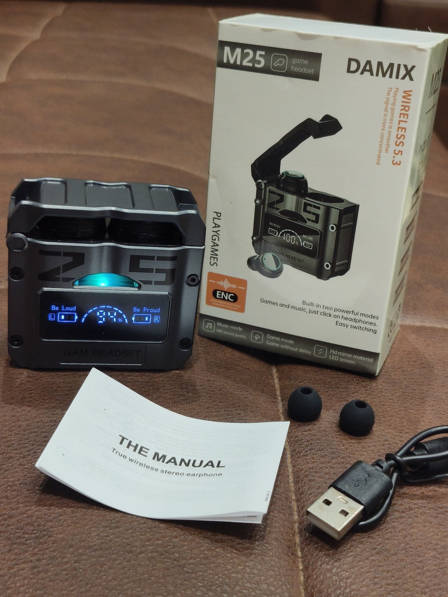 M25 Earbuds And Powerbank Hi Quality