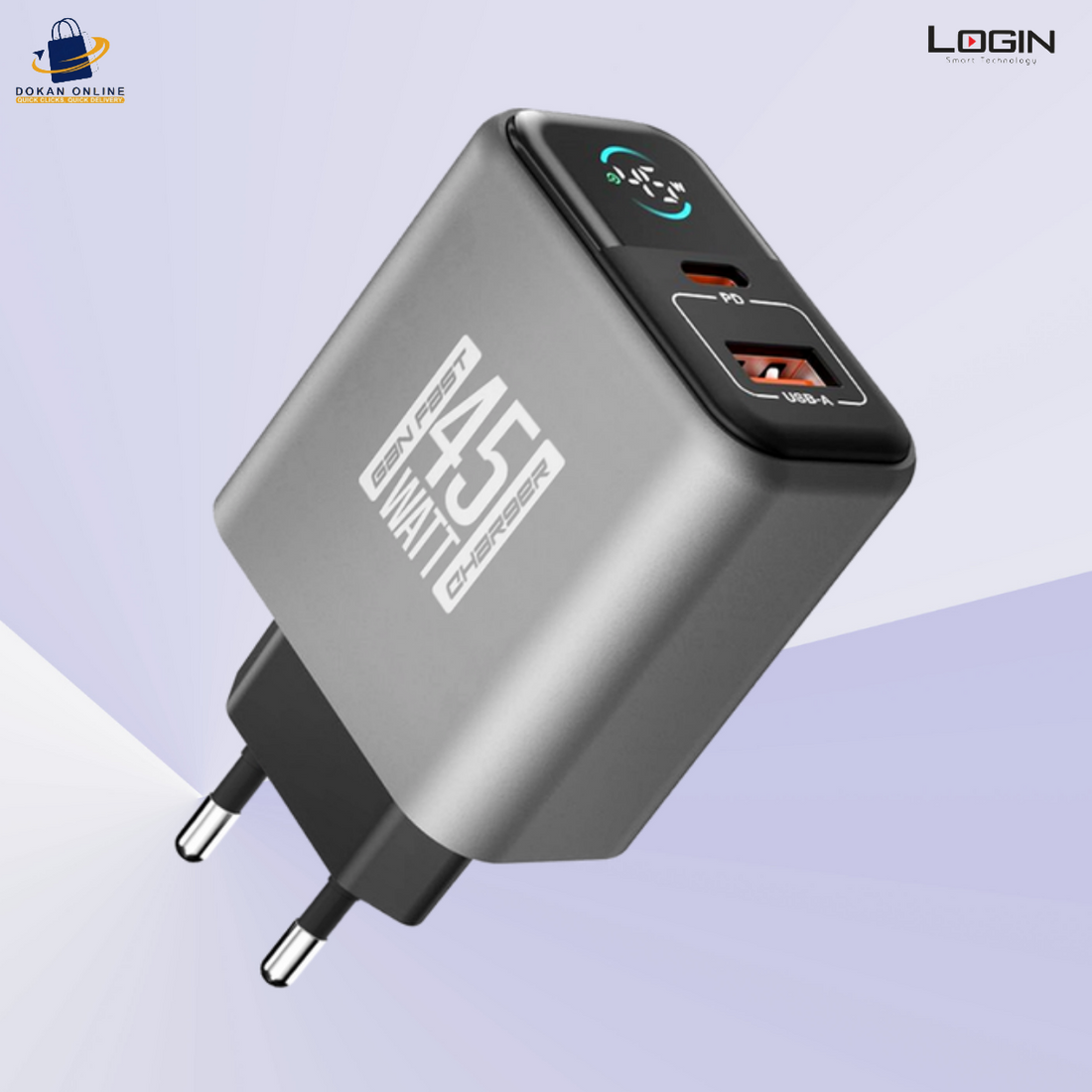 LOGIN L-414 45W Super Fast Thunder Bolt | Charger