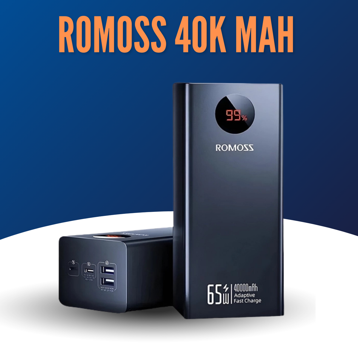 ROMOSS Brand PowerBank 65W PD 40000mh