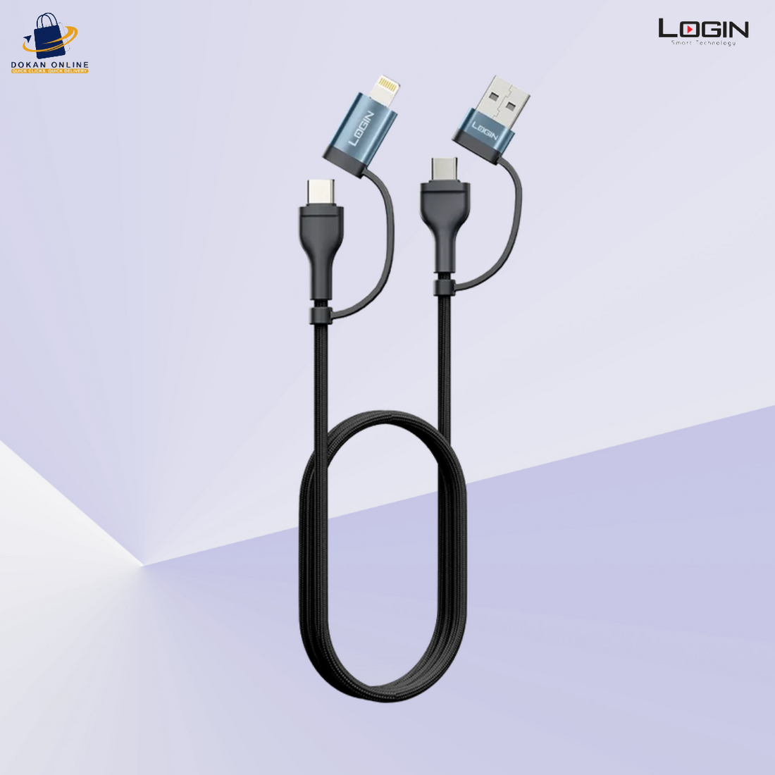 LOGIN Brand L-910 | 4 IN 1 Cable