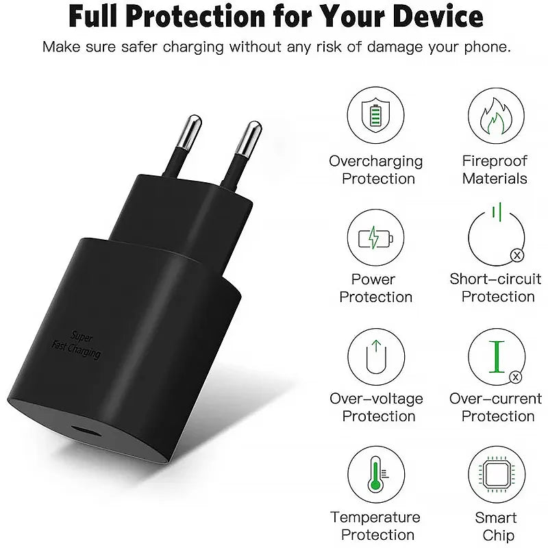 PD 25W Super Fast Charger (Type-C to Type-C)