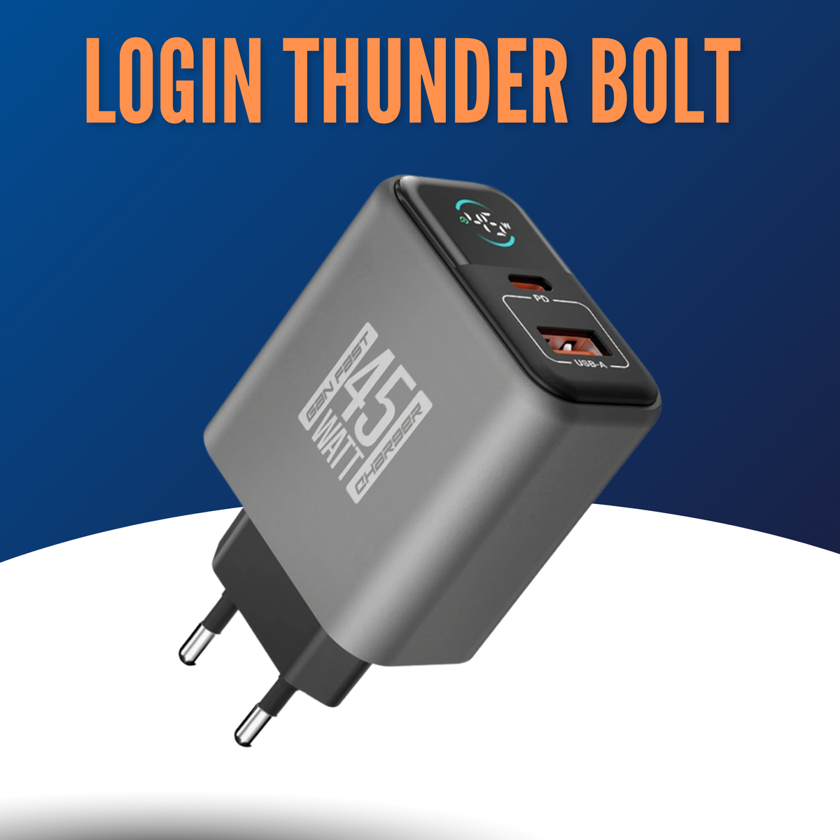 LOGIN L-414 45W Super Fast Thunder Bolt | Charger