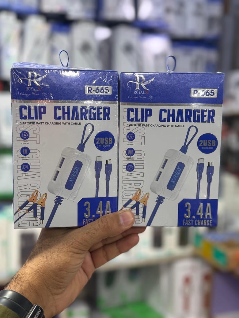 ROYAL X Brand-DC Clip Charger R-665 Original