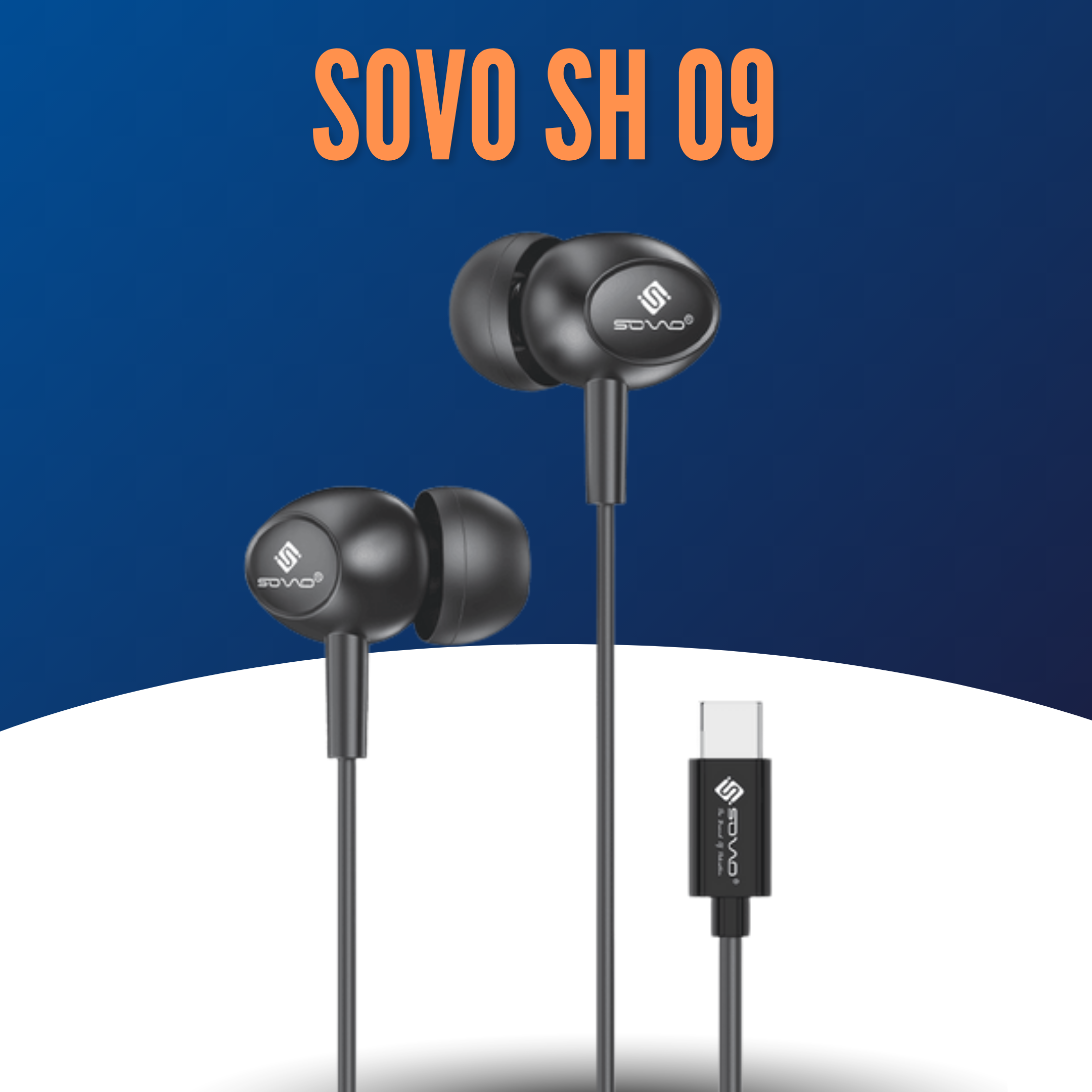 SOVO Brand 3.5mm & Type C Handsfree SH-09