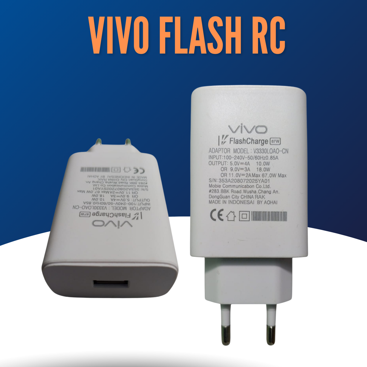 VIVO Brand Flash Fast Charger
