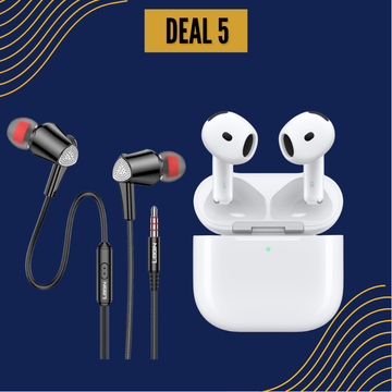 DEAL 5 Airpods Pro 4 ANC Active - LOGIN Brand Handsfree L-303
