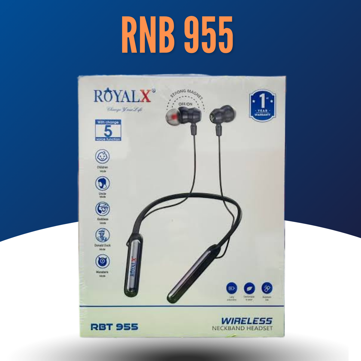 ROYAL X Nexa RBT-955 Magnetic Neckband