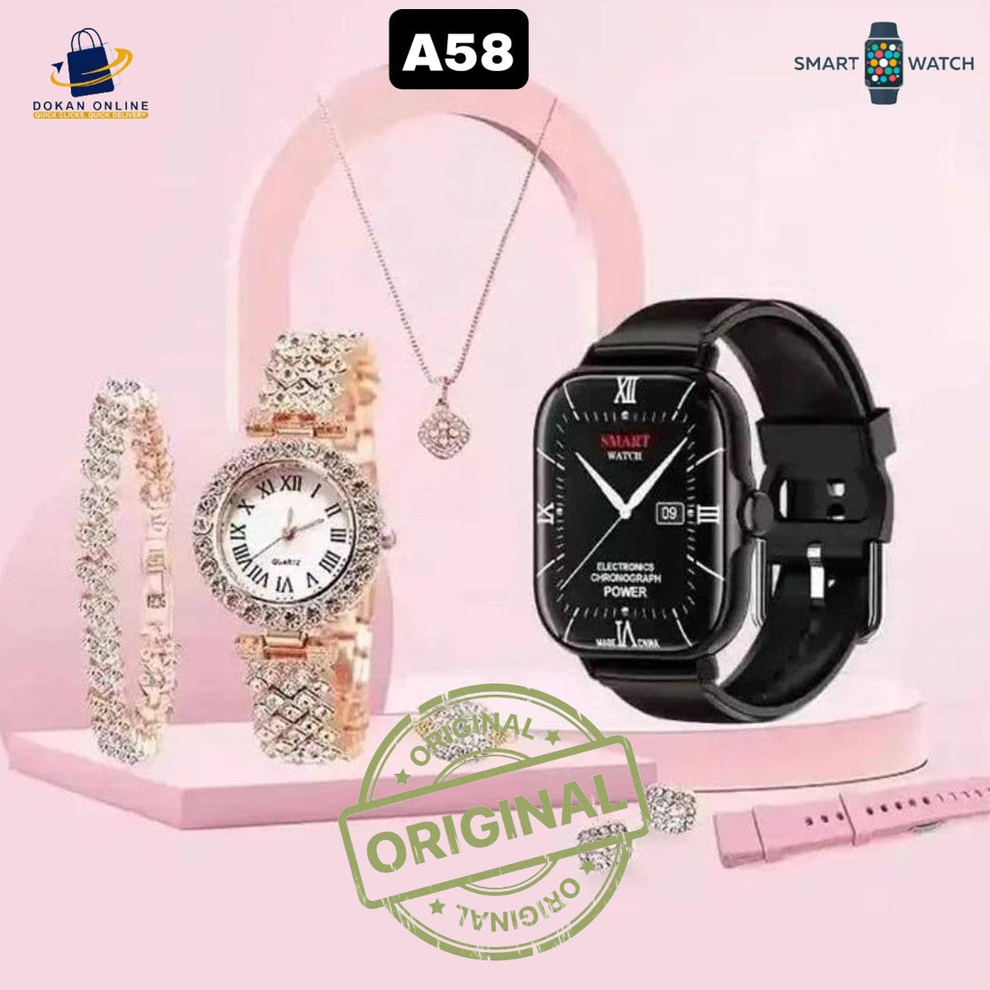 Ladies Smart Watch A58 Original